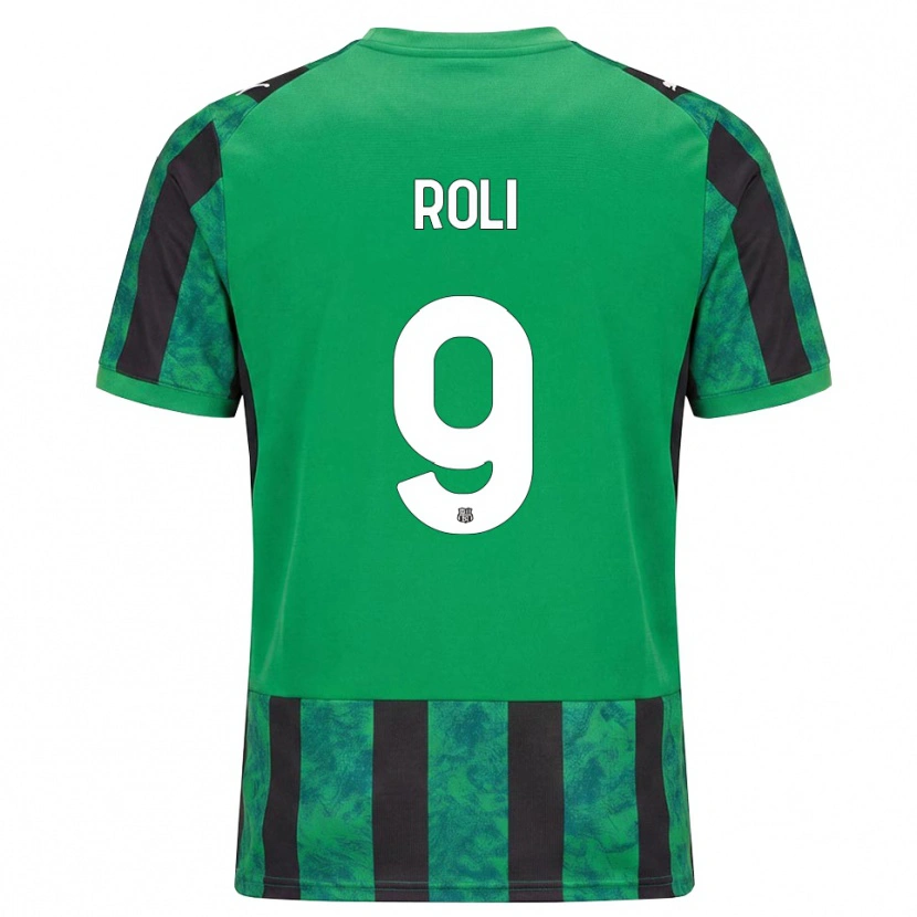 Danxen Kinderen Riccardo Roli #9 Groen Zwart Wit Thuisshirt Thuistenue 2026/27 T-Shirt
