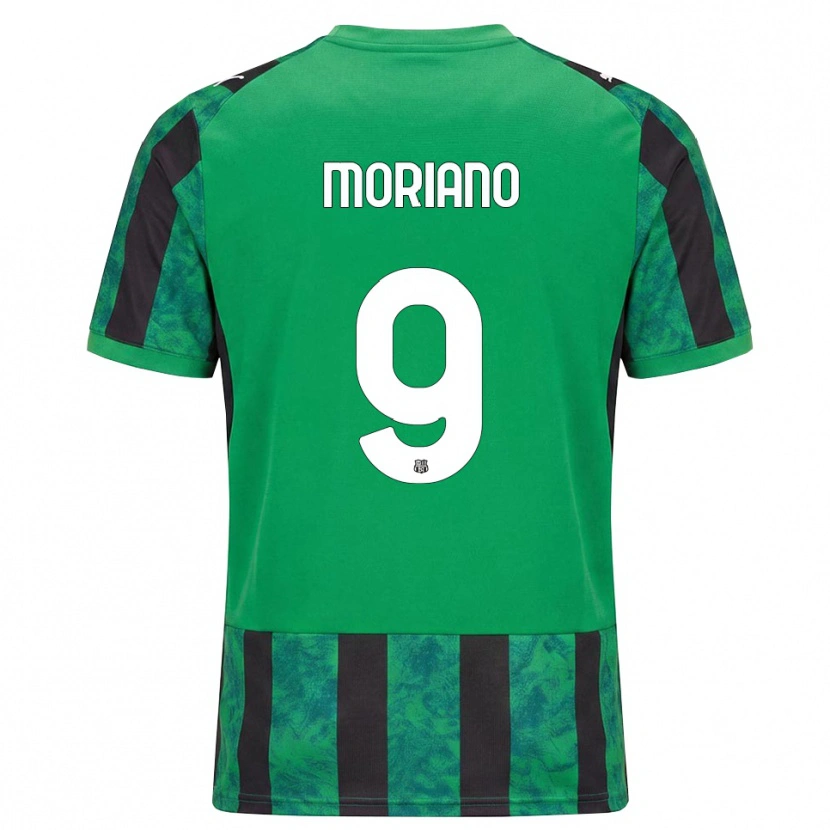 Danxen Kinderen Andrea Moriano #9 Groen Zwart Wit Thuisshirt Thuistenue 2026/27 T-Shirt