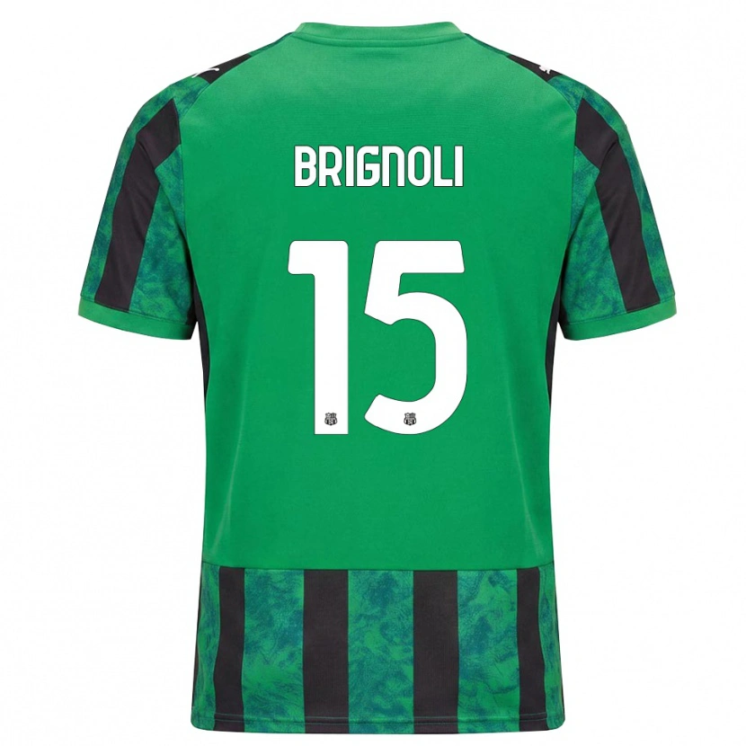 Danxen Kinderen Benedetta Brignoli #15 Groen Zwart Wit Thuisshirt Thuistenue 2026/27 T-Shirt