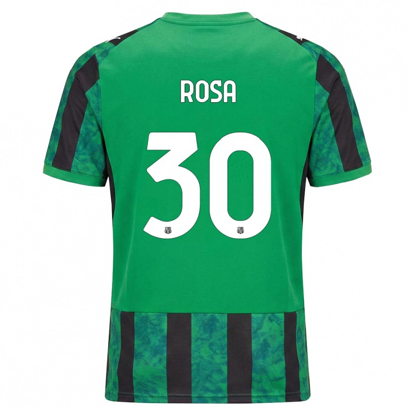 Danxen Kinderen Enrico Rosa #30 Groen Zwart Wit Thuisshirt Thuistenue 2026/27 T-Shirt