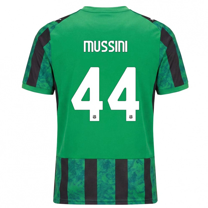 Danxen Kinderen Andrea Mussini #44 Groen Zwart Wit Thuisshirt Thuistenue 2026/27 T-Shirt