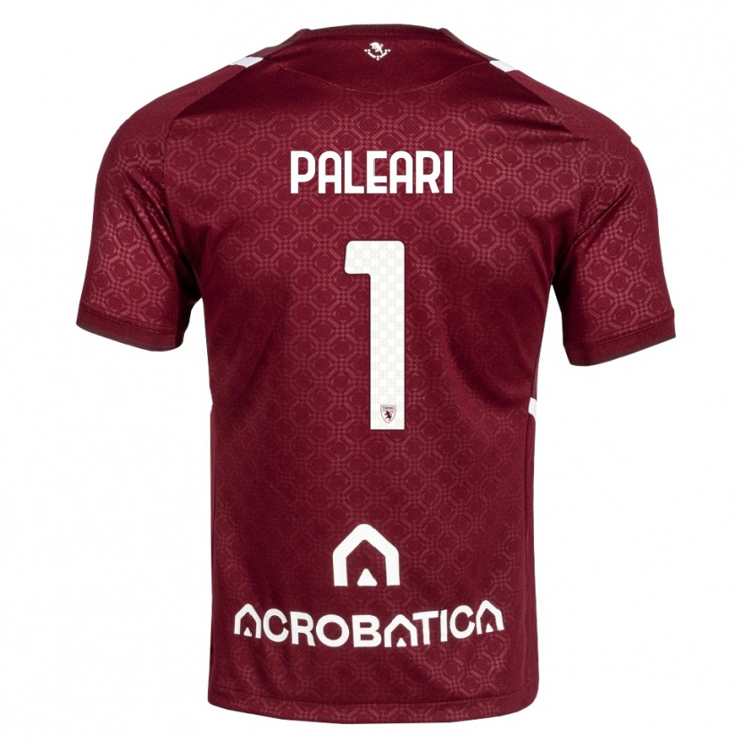 Danxen Kinderen Alberto Paleari #1 Bordeauxrood Wit Thuisshirt Thuistenue 2026/27 T-Shirt