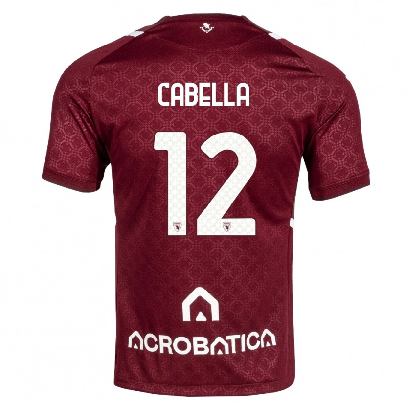 Danxen Kinderen Matteo Cabella #12 Bordeauxrood Wit Thuisshirt Thuistenue 2026/27 T-Shirt