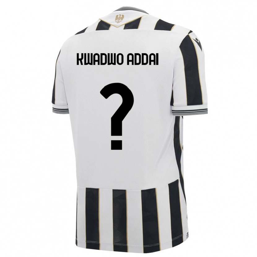 Danxen Kinderen Kelly Kwadwo Addai #0 Zwart Wit Roze Thuisshirt Thuistenue 2026/27 T-Shirt