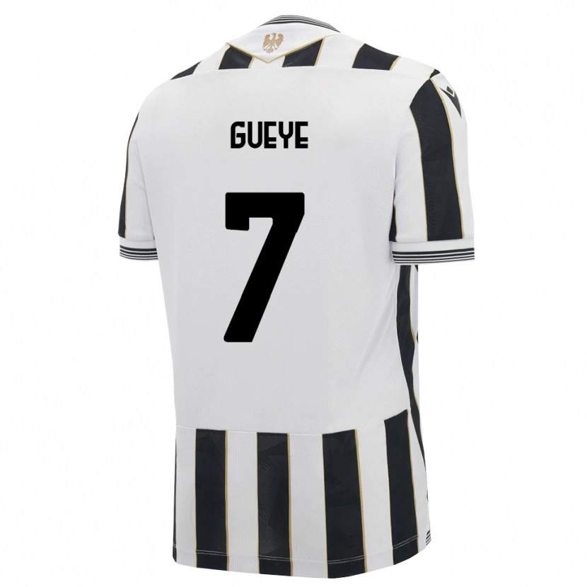Danxen Kinderen Idrissa Gueye #7 Zwart Wit Roze Thuisshirt Thuistenue 2026/27 T-Shirt