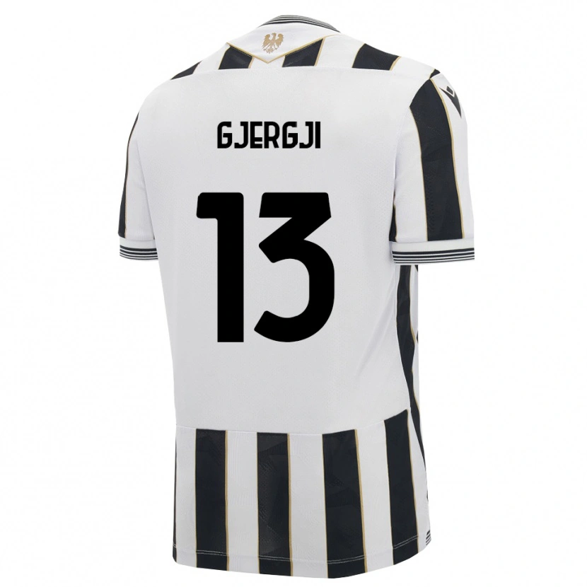 Danxen Kinderen Alessio Gjergji #13 Zwart Wit Roze Thuisshirt Thuistenue 2026/27 T-Shirt