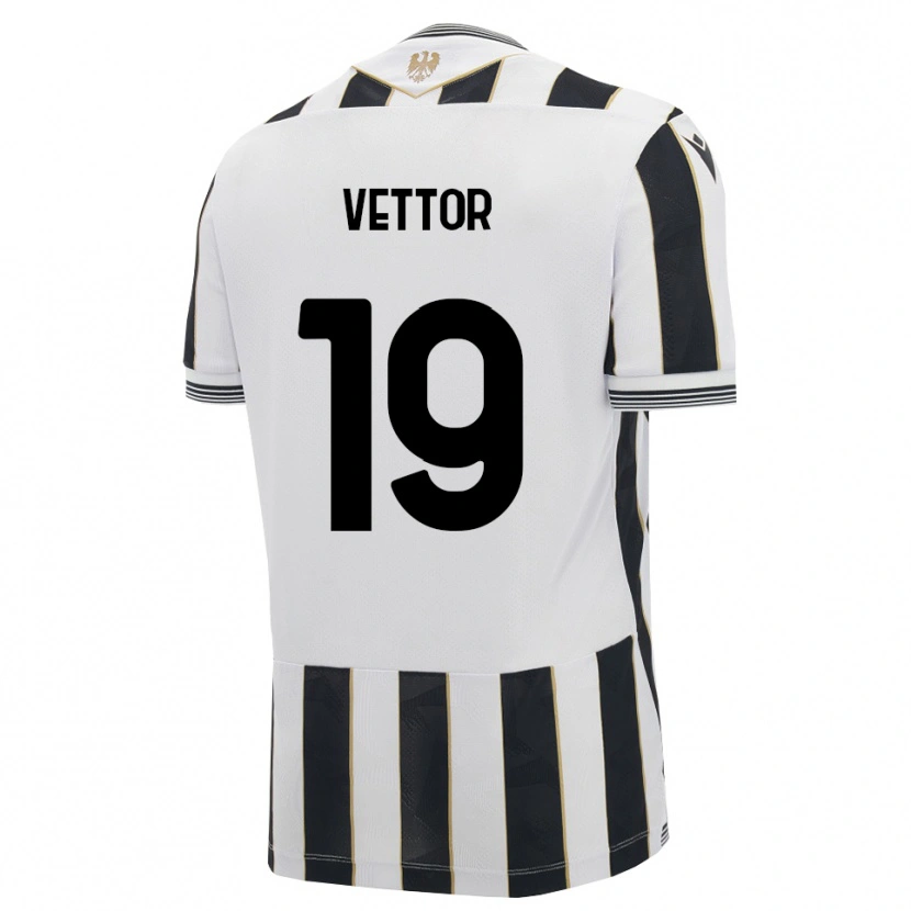 Danxen Kinderen Marco Vettor #19 Zwart Wit Roze Thuisshirt Thuistenue 2026/27 T-Shirt