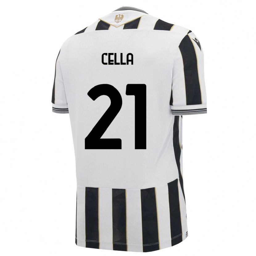 Danxen Kinderen Leonardo Cella #21 Zwart Wit Roze Thuisshirt Thuistenue 2026/27 T-Shirt