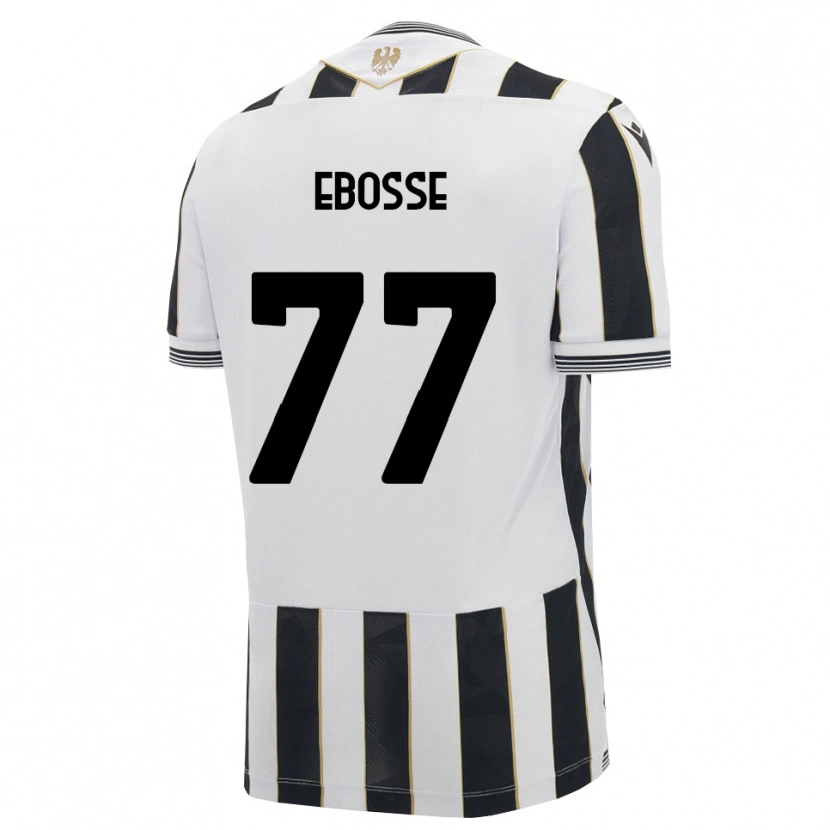 Danxen Kinderen Enzo Ebosse #77 Zwart Wit Roze Thuisshirt Thuistenue 2026/27 T-Shirt