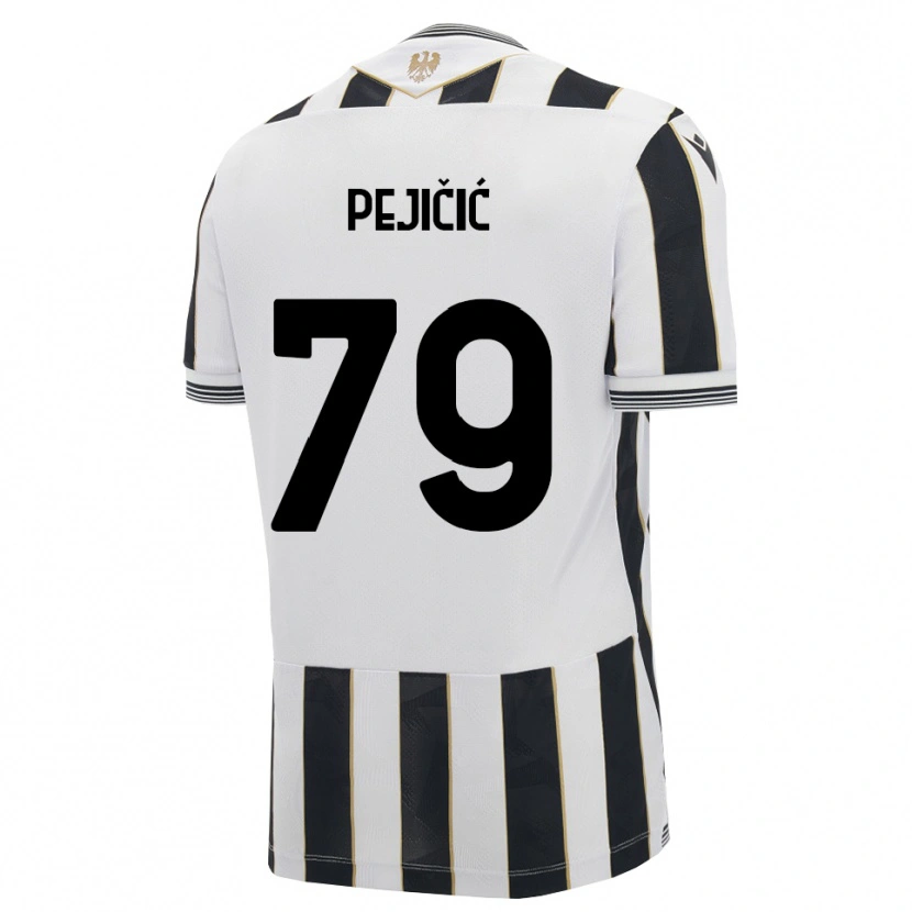 Danxen Kinderen David Pejičić #79 Zwart Wit Roze Thuisshirt Thuistenue 2026/27 T-Shirt