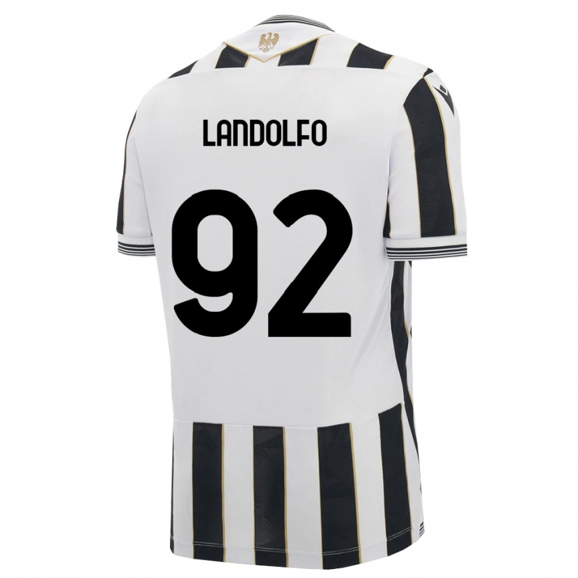 Danxen Kinderen Tommaso Landolfo #92 Zwart Wit Roze Thuisshirt Thuistenue 2026/27 T-Shirt