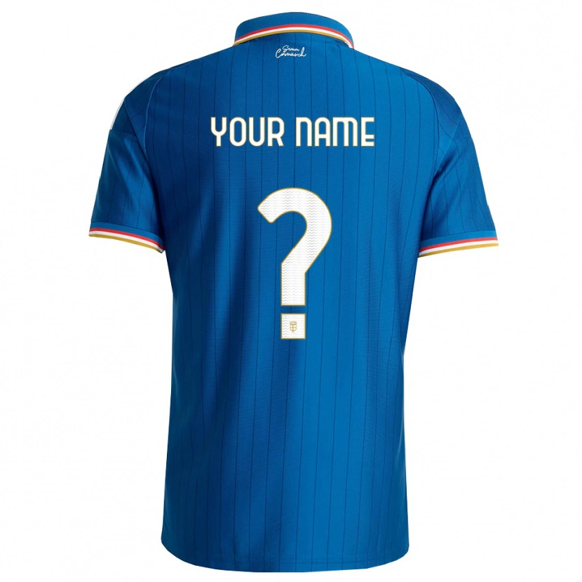 Danxen Kinderen Uw Naam #0 Blauw Wit Rood Thuisshirt Thuistenue 2026/27 T-Shirt