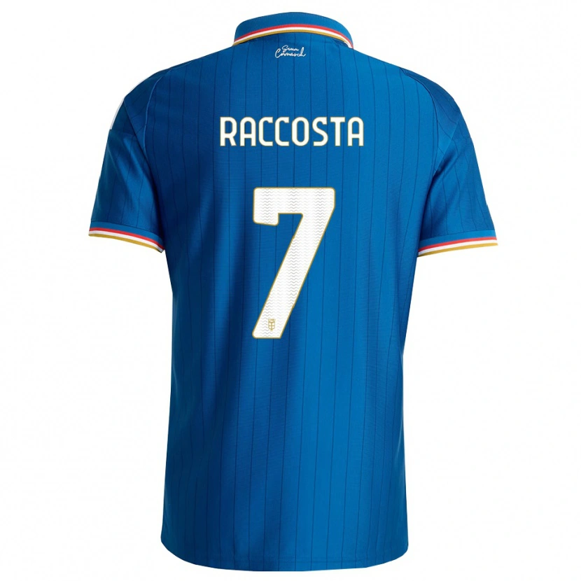 Danxen Kinderen Jacopo Raccosta #7 Blauw Wit Rood Thuisshirt Thuistenue 2026/27 T-Shirt