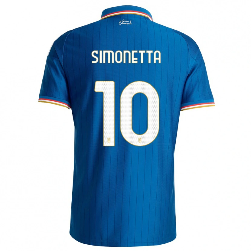 Danxen Kinderen Jacopo Simonetta #10 Blauw Wit Rood Thuisshirt Thuistenue 2026/27 T-Shirt