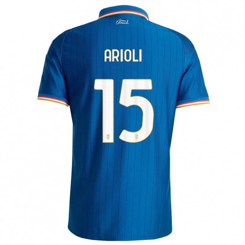 Danxen Kinderen Mattia Arioli #15 Blauw Wit Rood Thuisshirt Thuistenue 2026/27 T-Shirt
