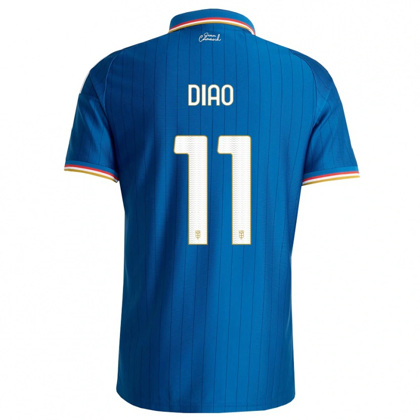 Danxen Kinderen Assane Diao #11 Blauw Wit Rood Thuisshirt Thuistenue 2026/27 T-Shirt