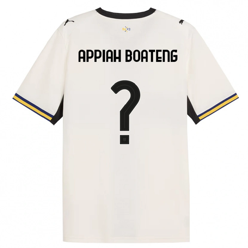 Danxen Kinderen Matthew Appiah Boateng #0 Off-White Zwart Geel Thuisshirt Thuistenue 2026/27 T-Shirt