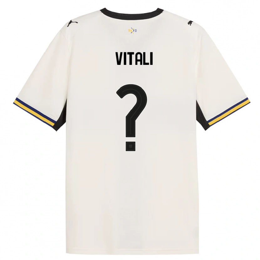 Danxen Kinderen Lorenzo Vitali #0 Off-White Zwart Geel Thuisshirt Thuistenue 2026/27 T-Shirt
