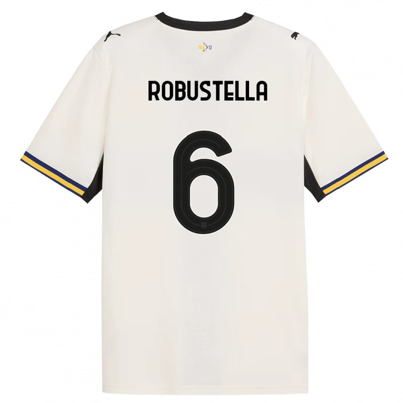 Danxen Kinderen Daniele Robustella #6 Off-White Zwart Geel Thuisshirt Thuistenue 2026/27 T-Shirt