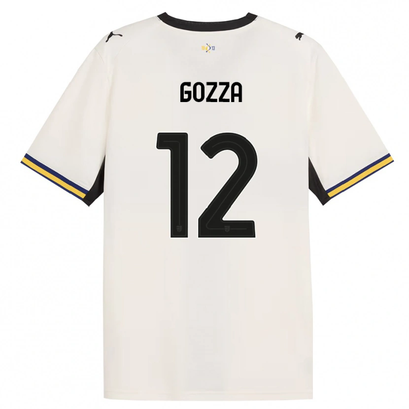 Danxen Kinderen Luca Gozza #12 Off-White Zwart Geel Thuisshirt Thuistenue 2026/27 T-Shirt