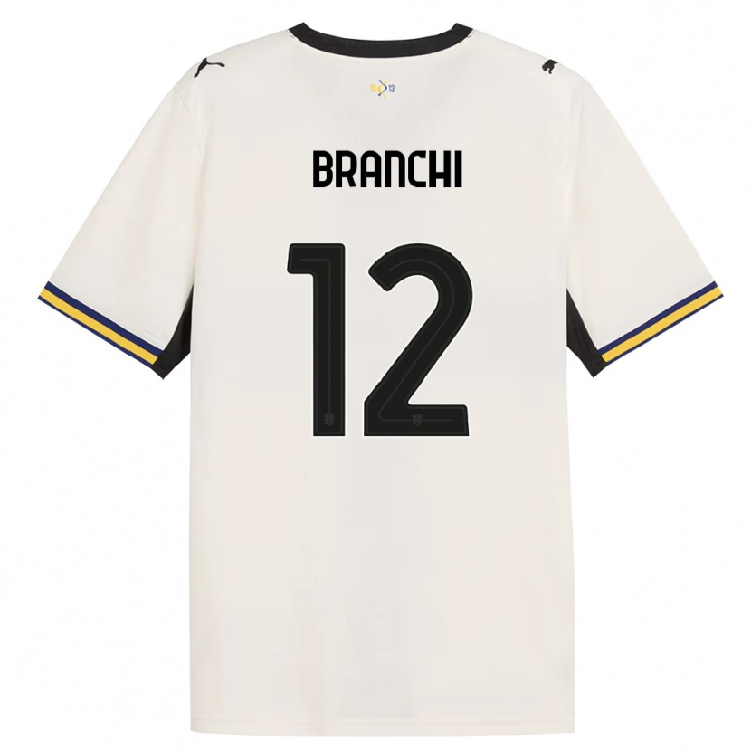 Danxen Kinderen Ferruccio Branchi #12 Off-White Zwart Geel Thuisshirt Thuistenue 2026/27 T-Shirt
