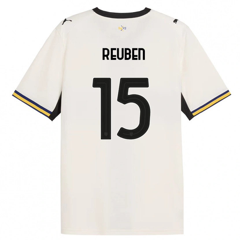 Danxen Kinderen Success Reuben #15 Off-White Zwart Geel Thuisshirt Thuistenue 2026/27 T-Shirt