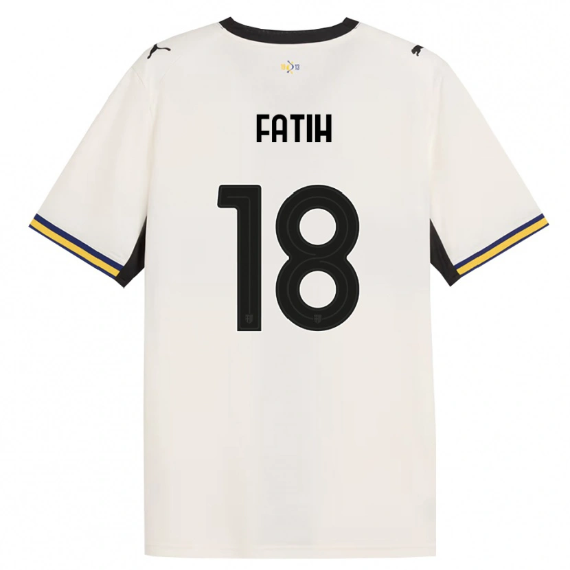 Danxen Kinderen Ilyas Fatih #18 Off-White Zwart Geel Thuisshirt Thuistenue 2026/27 T-Shirt