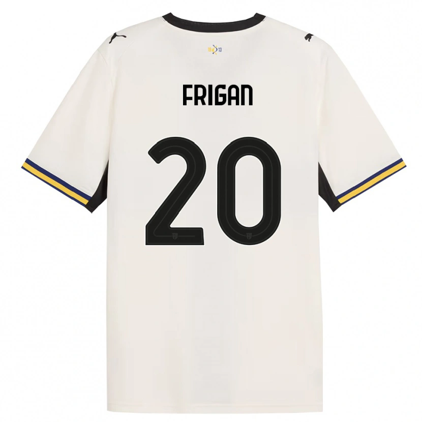 Danxen Kinderen Matija Frigan #20 Off-White Zwart Geel Thuisshirt Thuistenue 2026/27 T-Shirt