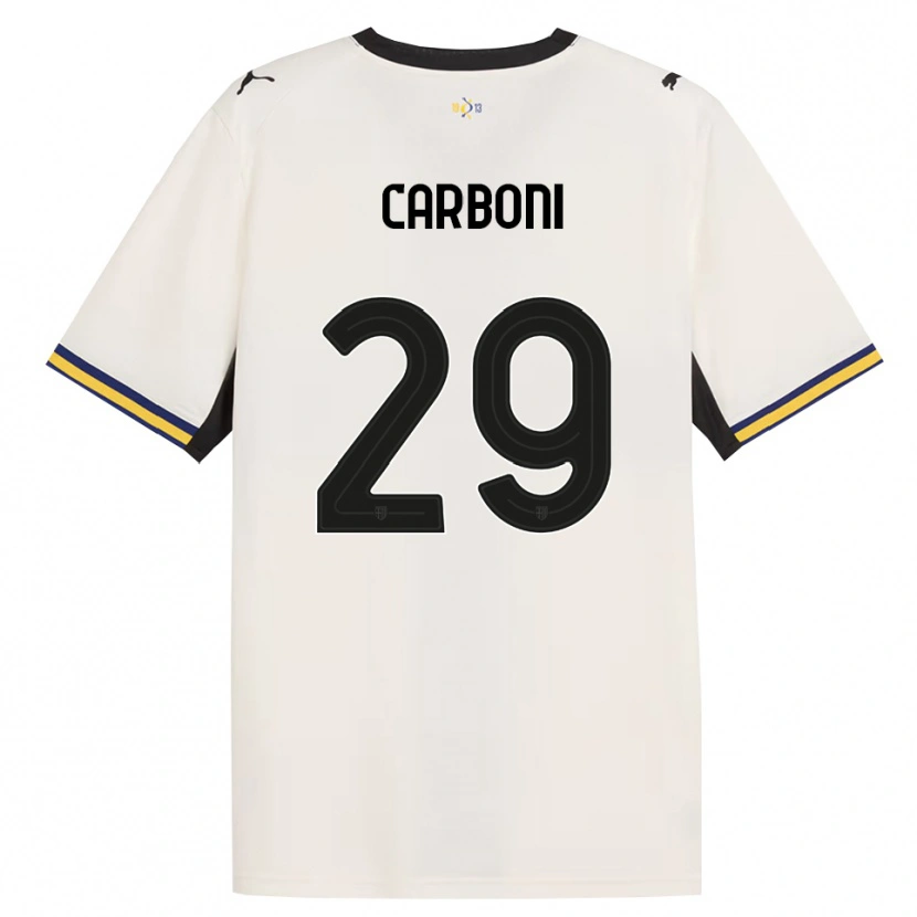 Danxen Kinderen Franco Carboni #29 Off-White Zwart Geel Thuisshirt Thuistenue 2026/27 T-Shirt