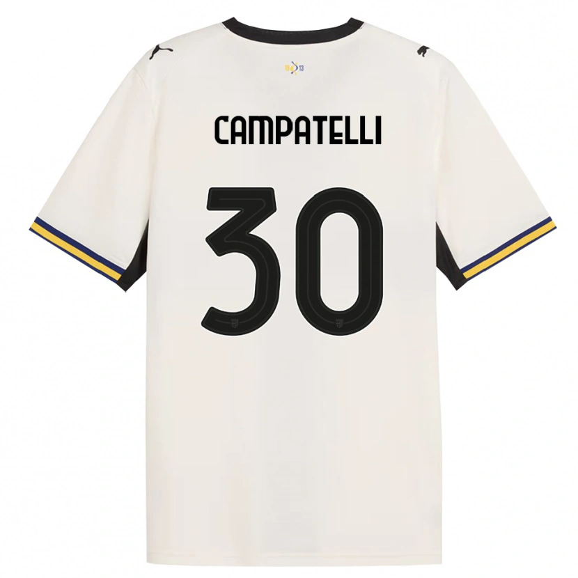 Danxen Kinderen Marco Campatelli #30 Off-White Zwart Geel Thuisshirt Thuistenue 2026/27 T-Shirt