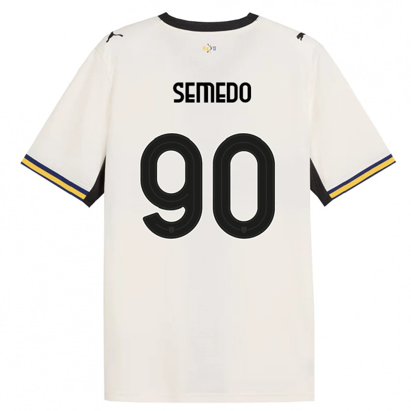 Danxen Kinderen Afonso Semedo #90 Off-White Zwart Geel Thuisshirt Thuistenue 2026/27 T-Shirt