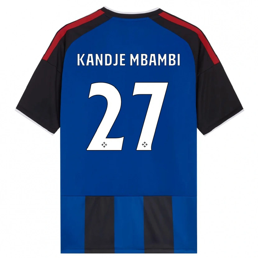 Danxen Kinderen Jeremy Mbambi #27 Zwart Rood Wit Blauw Thuisshirt Thuistenue 2026/27 T-Shirt