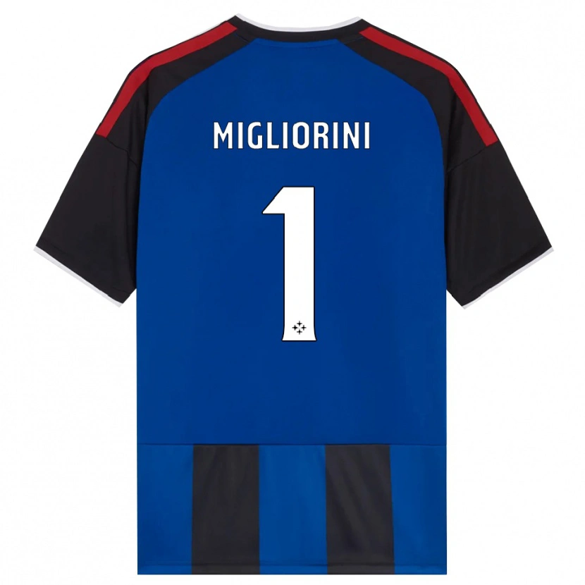 Danxen Kinderen Niccolò Migliorini #1 Zwart Rood Wit Blauw Thuisshirt Thuistenue 2026/27 T-Shirt