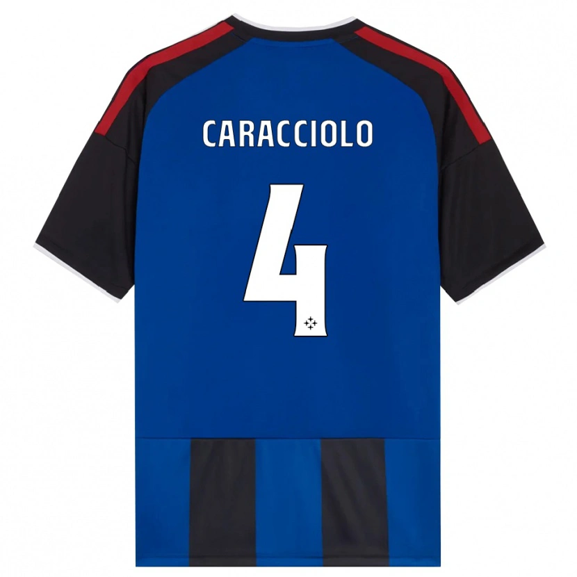 Danxen Kinderen Antonio Caracciolo #4 Zwart Rood Wit Blauw Thuisshirt Thuistenue 2026/27 T-Shirt