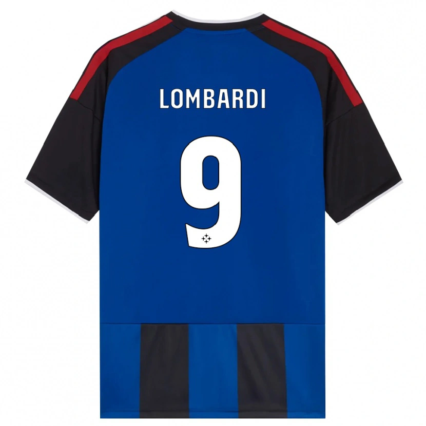 Danxen Kinderen Samuele Lombardi #9 Zwart Rood Wit Blauw Thuisshirt Thuistenue 2026/27 T-Shirt