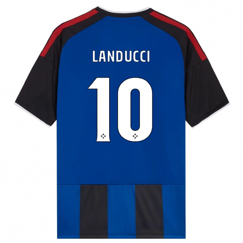 Danxen Kinderen Umberto Landucci #10 Zwart Rood Wit Blauw Thuisshirt Thuistenue 2026/27 T-Shirt