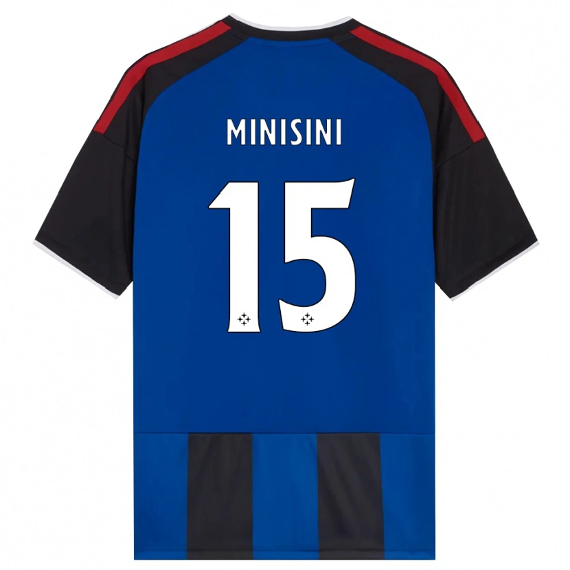 Danxen Kinderen Niccolò Minisini #15 Zwart Rood Wit Blauw Thuisshirt Thuistenue 2026/27 T-Shirt