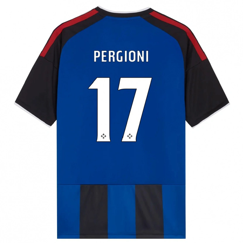 Danxen Kinderen Kevin Pergioni #17 Zwart Rood Wit Blauw Thuisshirt Thuistenue 2026/27 T-Shirt