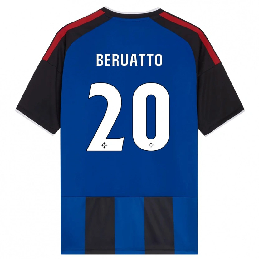 Danxen Kinderen Pietro Beruatto #20 Zwart Rood Wit Blauw Thuisshirt Thuistenue 2026/27 T-Shirt