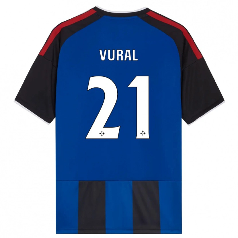 Danxen Kinderen İsak Vural #21 Zwart Rood Wit Blauw Thuisshirt Thuistenue 2026/27 T-Shirt