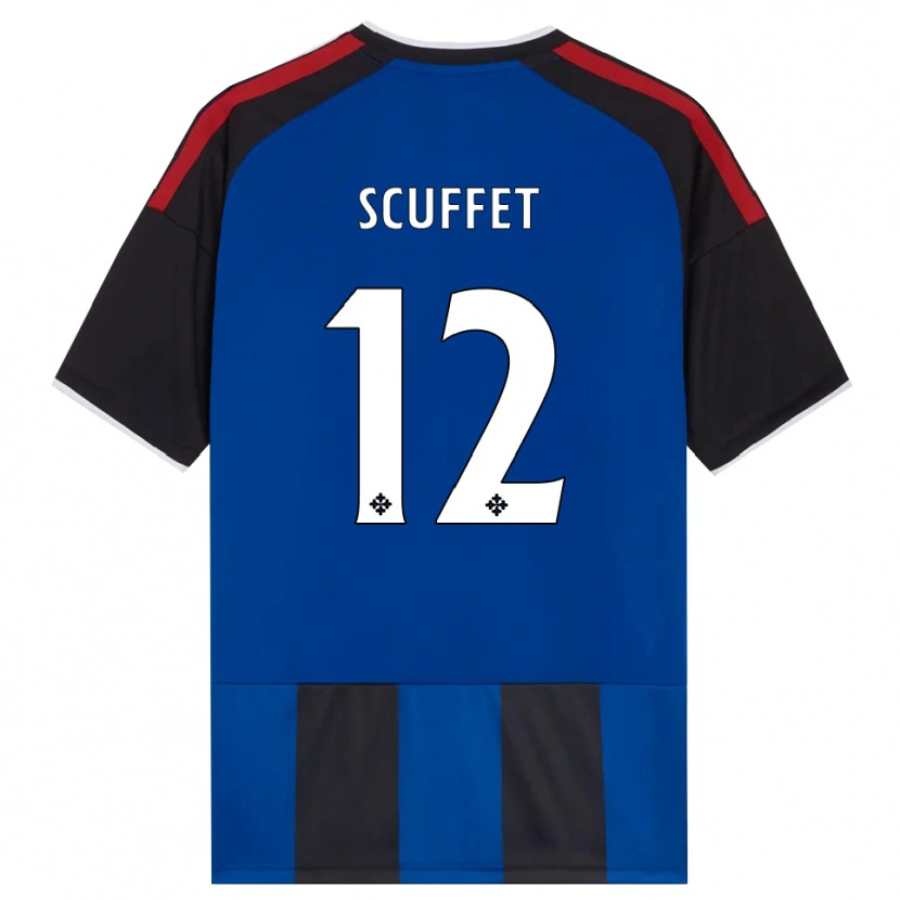 Danxen Kinderen Simone Scuffet #12 Zwart Rood Wit Blauw Thuisshirt Thuistenue 2026/27 T-Shirt