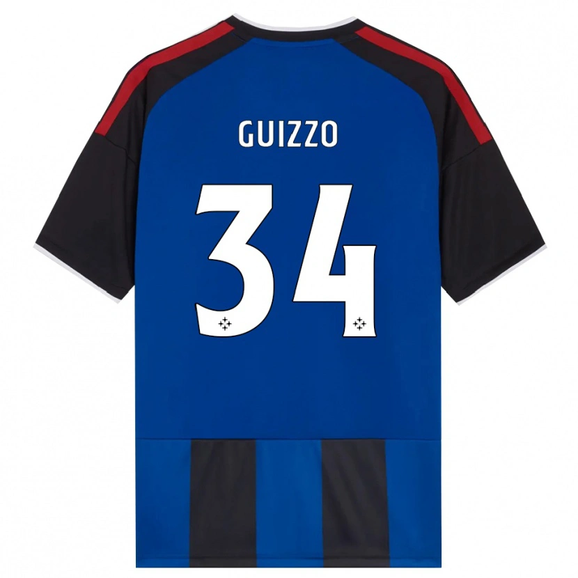 Danxen Kinderen Tommaso Guizzo #34 Zwart Rood Wit Blauw Thuisshirt Thuistenue 2026/27 T-Shirt