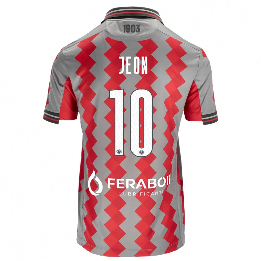 Danxen Kinderen Joseph Jeon #10 Grijs Rood Wit Thuisshirt Thuistenue 2026/27 T-Shirt