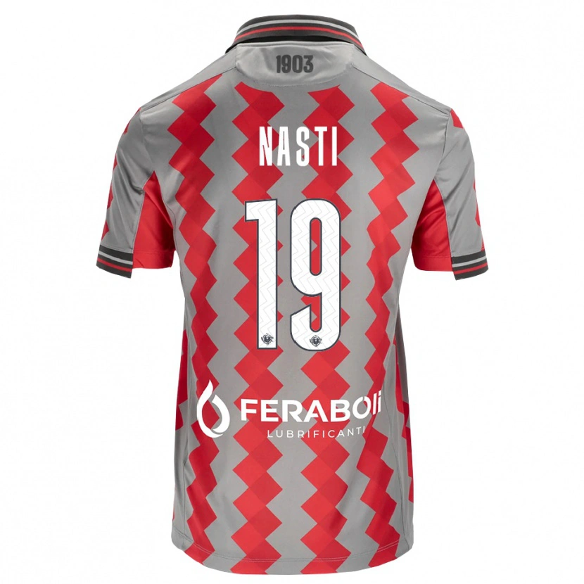 Danxen Kinderen Marco Nasti #19 Grijs Rood Wit Thuisshirt Thuistenue 2026/27 T-Shirt