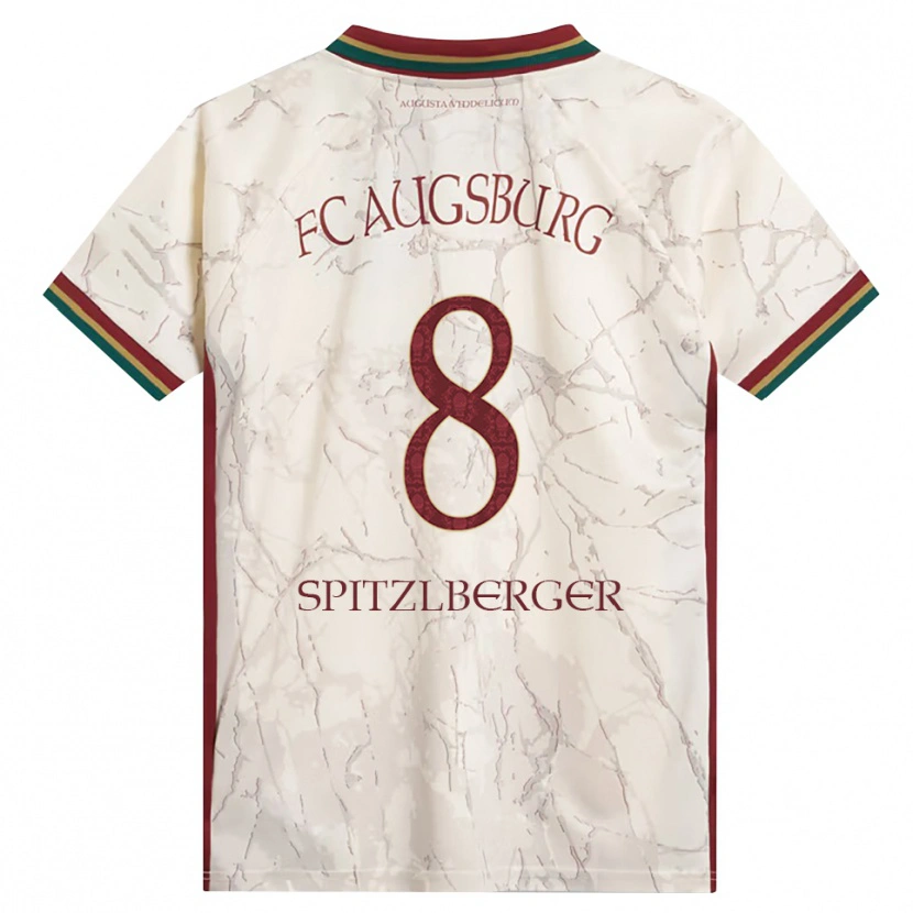 Danxen Kinderen Jordan Spitzlberger #8 Groen Rijst Wit Bordeauxrood Thuisshirt Thuistenue 2026/27 T-Shirt