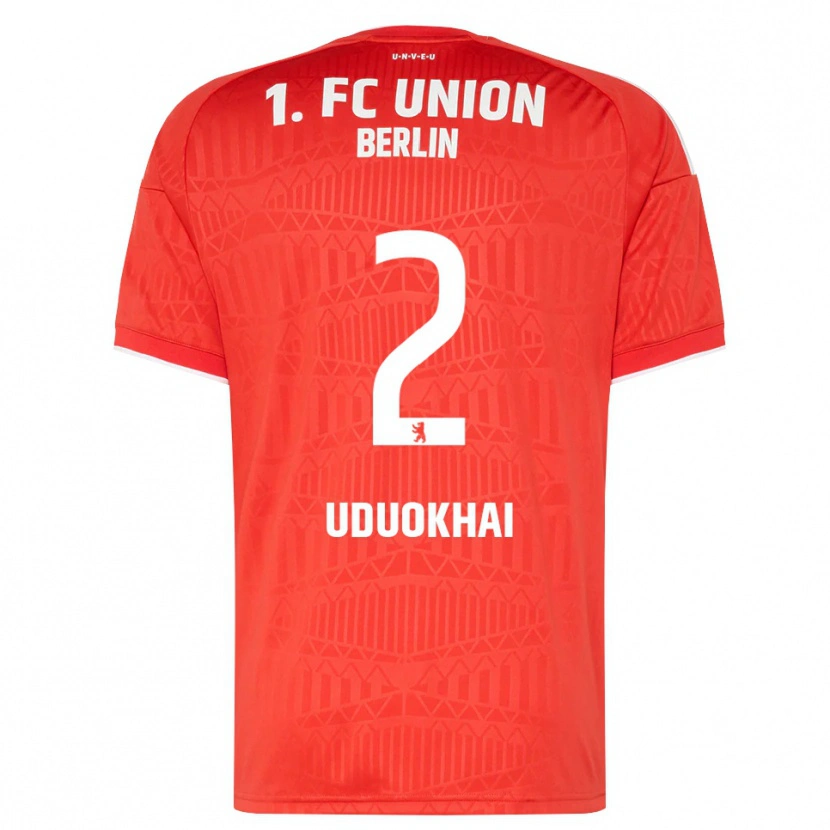 Danxen Kinderen Felix Uduokhai #2 Rood Wit Thuisshirt Thuistenue 2026/27 T-Shirt