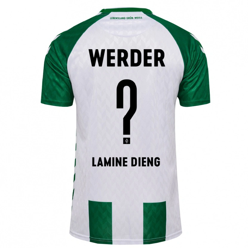 Danxen Kinderen Mamadou Lamine Dieng #0 Groen Wit Thuisshirt Thuistenue 2026/27 T-Shirt