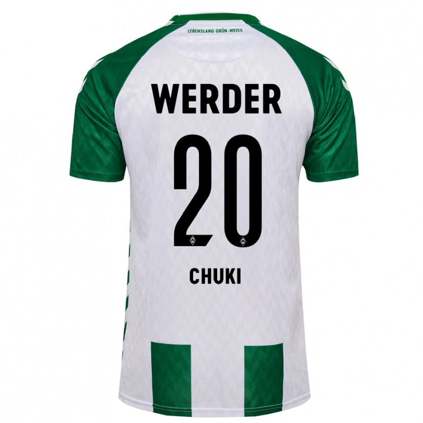 Danxen Kinderen Chuki #20 Groen Wit Thuisshirt Thuistenue 2026/27 T-Shirt