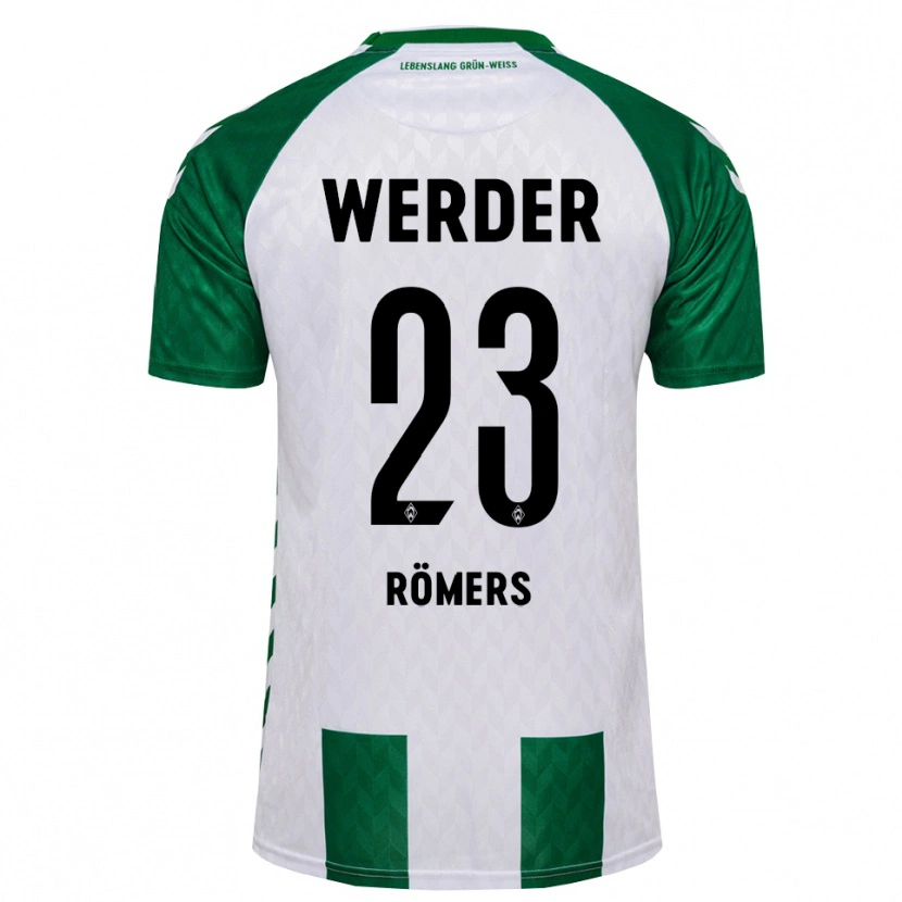 Danxen Kinderen Arian Römers #23 Groen Wit Thuisshirt Thuistenue 2026/27 T-Shirt