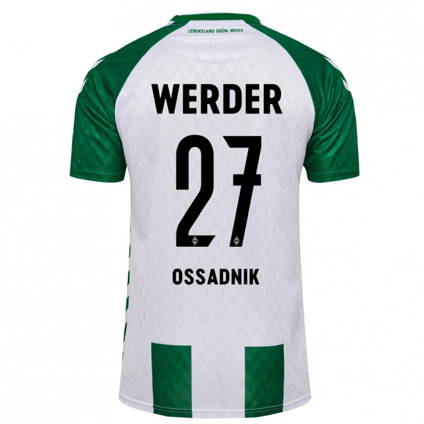 Danxen Kinderen Jannes Ossadnik #27 Groen Wit Thuisshirt Thuistenue 2026/27 T-Shirt